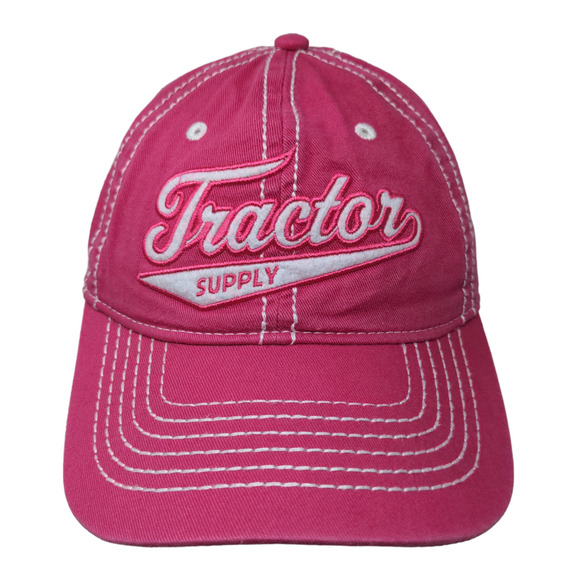 Tractor Supply Women's Slideback Hat Pink OSFM Embroidered Logo - Picture 1 of 11